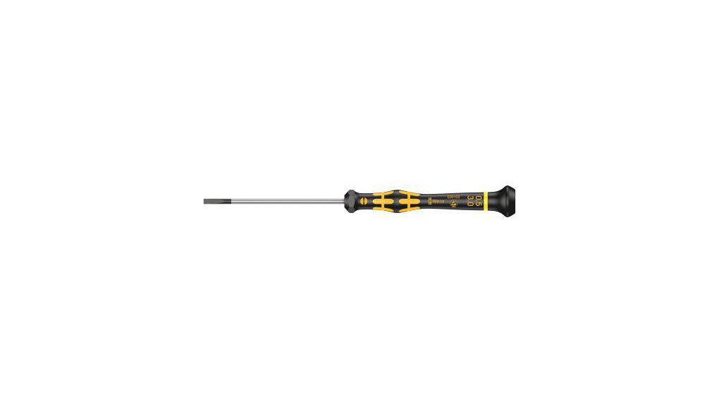 Slotted Precision Screwdriver, 3.0 x 0.50 mm Tip, 80 mm Blade, 177 mm Overall