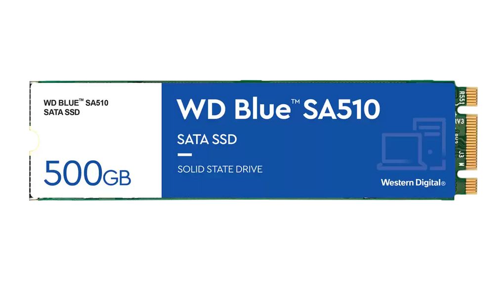 SSD, WD Blue SA510, M.2 2280, 500GB, SATA III
