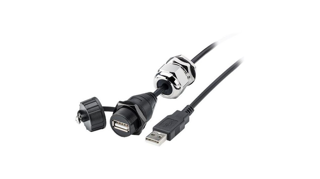 Female USB Type A to Male USB Type A, 2.5 m, 2.5m