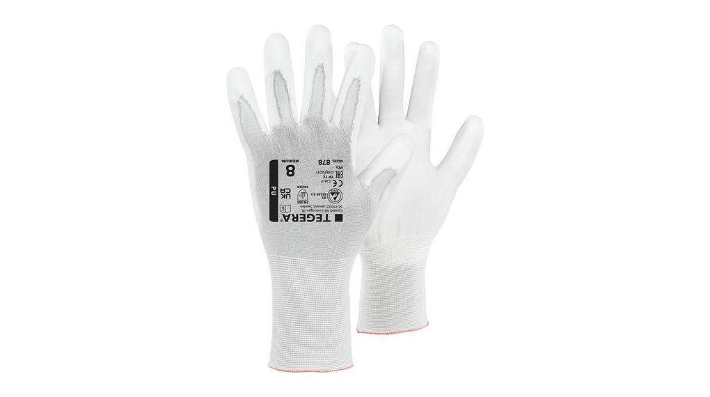 Nylon, 6 Gloves Work Gloves, Size 9, Pack of 6 Pairs
