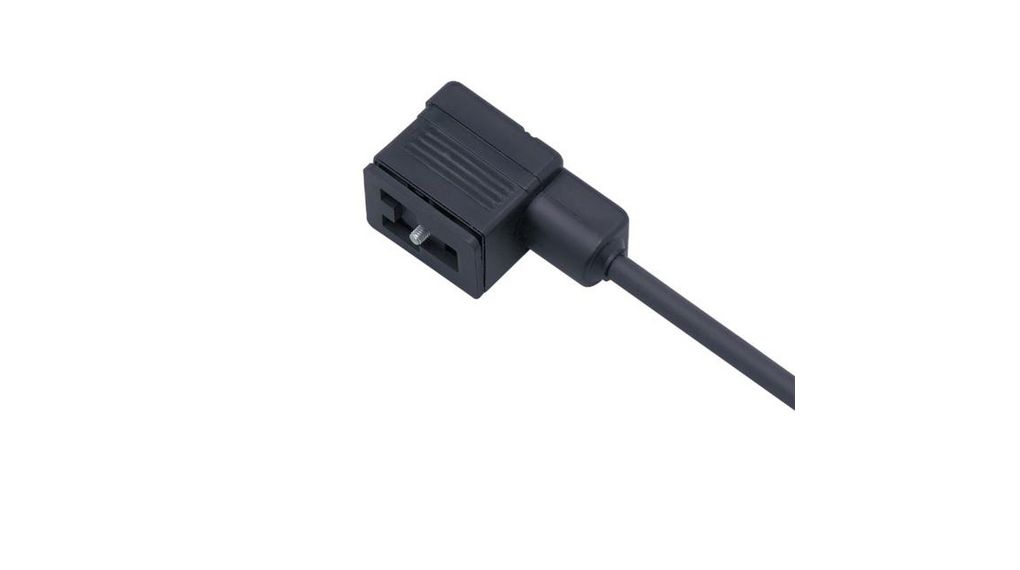 ifm electronic Female 1 way Valve Connector to Unterminated Sensor Actuator Cable, 5 m Leiter, 5m, IP67, Schwarz