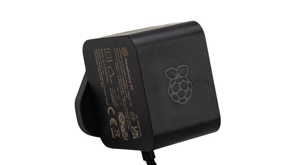 Raspberry Pi Raspberry Pi Power Supply, USB Type C with EU Plug Type, 1.2m