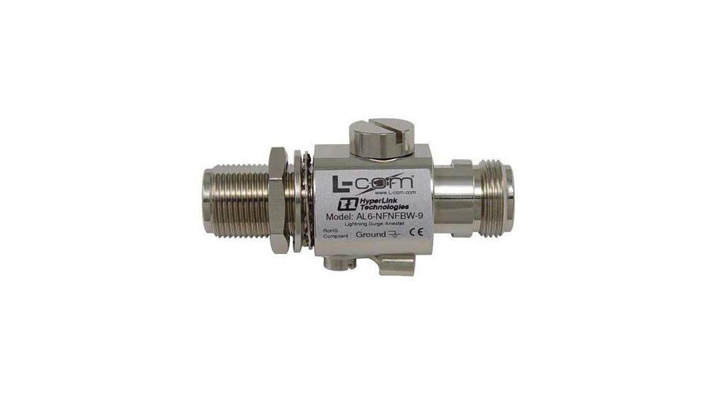 AL6 Series Bulkhead MountFemale N Connector, 50 Ohm, Straight Body, Femelle, Droit, 50Ohm