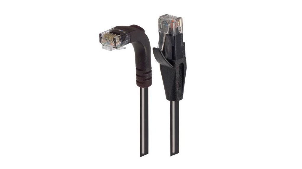 Sheath Rj45 TRD695RA1BLK-10 | L-Com TRD, Black RJ45 to Male RJ45 Male, Unshielded ...