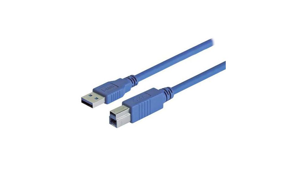USB 3.0, Male USB Type A 3.0 to Male USB Type A 3.0, 1 m, 1m, USB 3.0, Bleu