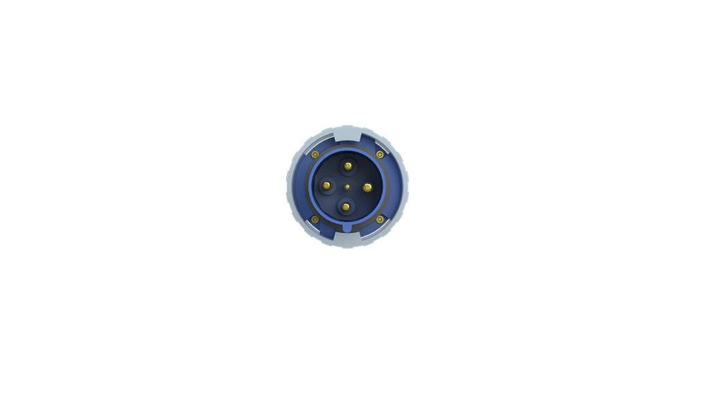 63A, 2CMA1 IP67, IP69 Blue 3+E Straight Industrial Power Connector No, 250 V, Blau, 3PE, , IP67 / IP69, 250V