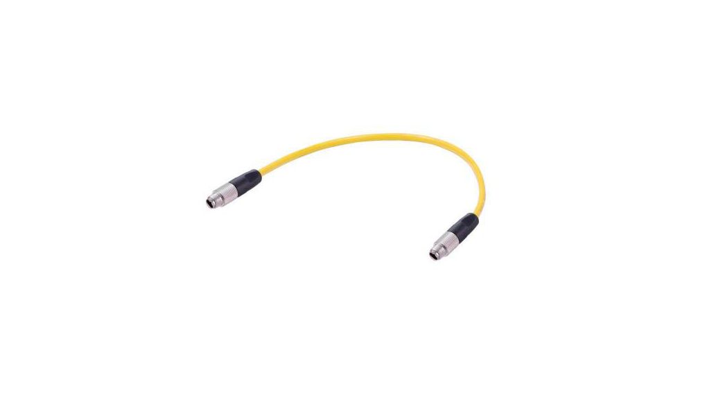 T1 Industrial, 10 m, Yellow, Cable Assembly Unscreened Polyurethane Sheath Polyurethane (PU) Gelb