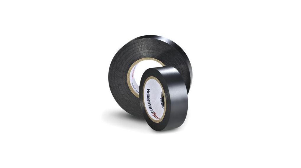 Black Polyvinyl Chloride Electrical Tape, 38 mm x 20 m x 20m