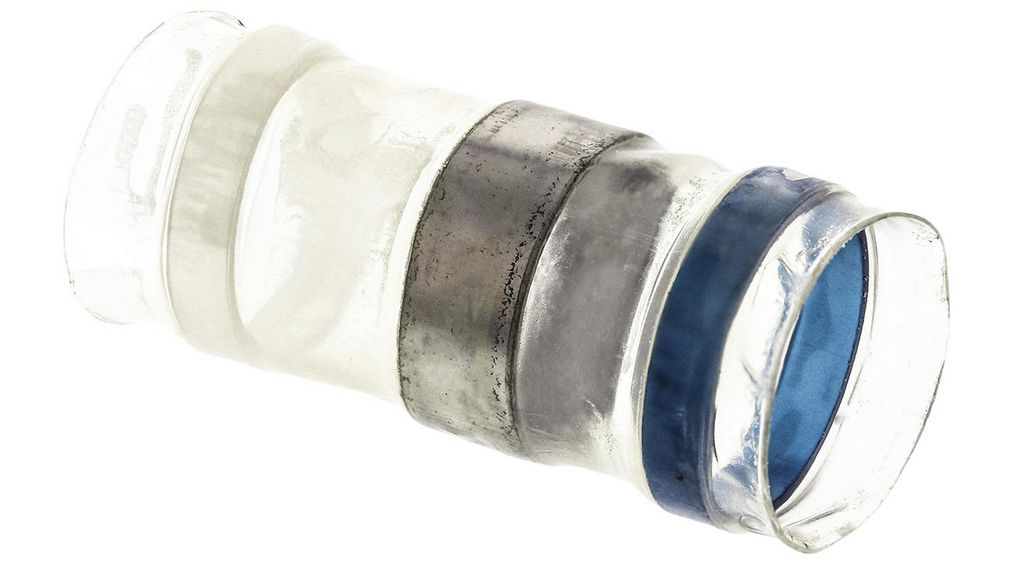 Natural Polyvinyl Fluoride Solder Sleeve 29.75mm Length 11.4 mm Cable Diameter 5.7 mm Cable Diameter, Naturel