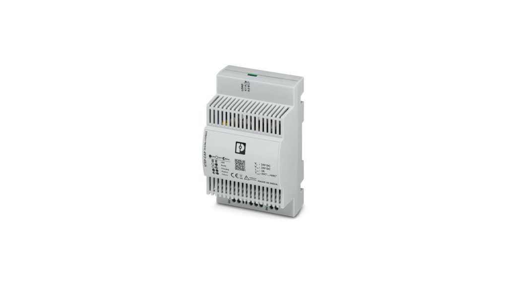 Phoenix Contact 24 V Input DIN Rail50 WSTEP, DIN Rail Mount, 50W
