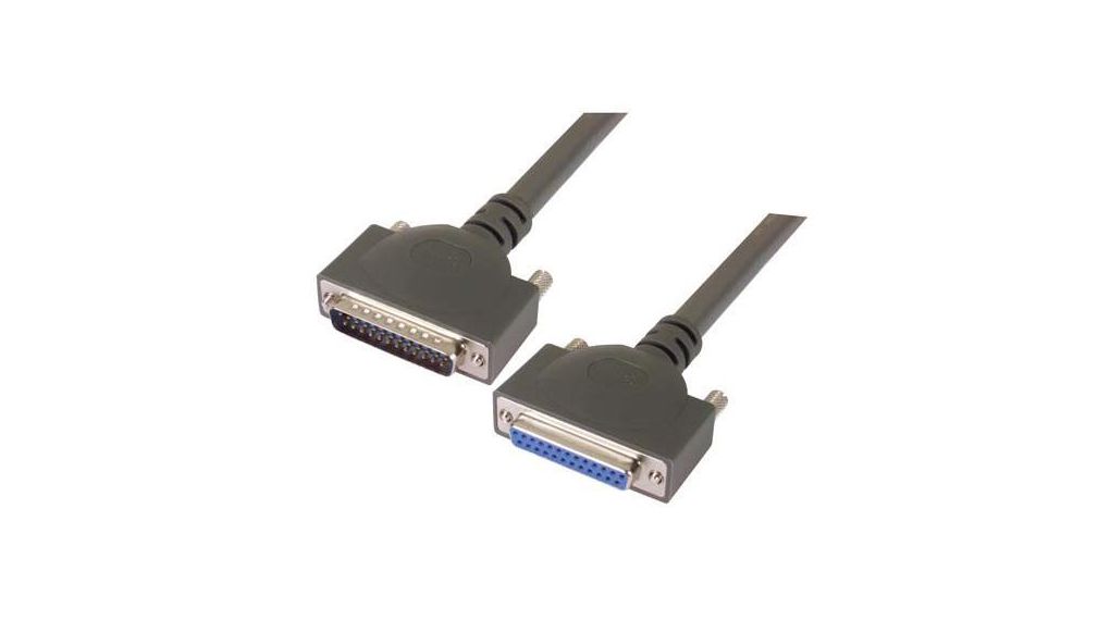 CPMS25MF-25 | L-Com Male D-Sub to Female D-Sub Serial Cable Assembly, 5 ...