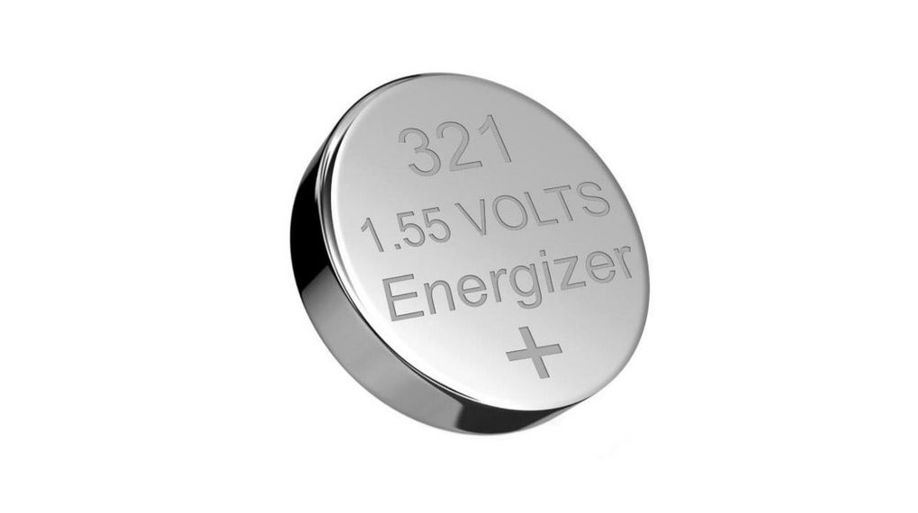 321 Button Non-Rechargeable Battery, 1.55 V, 6.8 mm Diameter, Zilveroxide, 10 ST