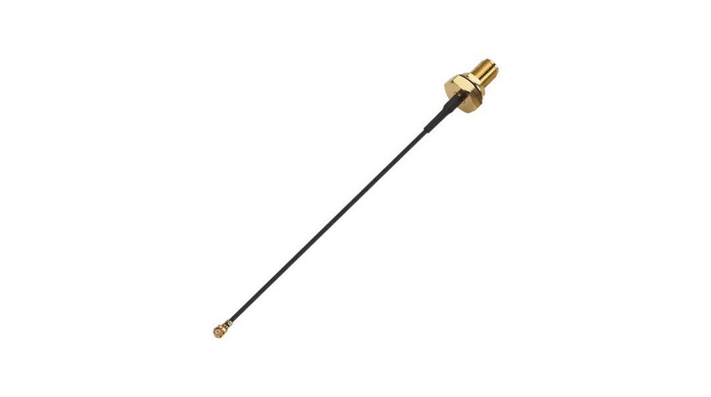 CAB.G11 Series, 100 mm, 1.13 Coax Coaxial, Unterminated Noir
