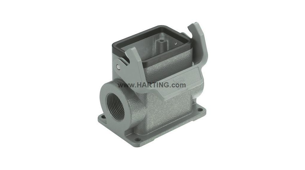 HARTING Han B Heavy Duty Power Connector Housing, M25 x 2 Thread, Side Entry