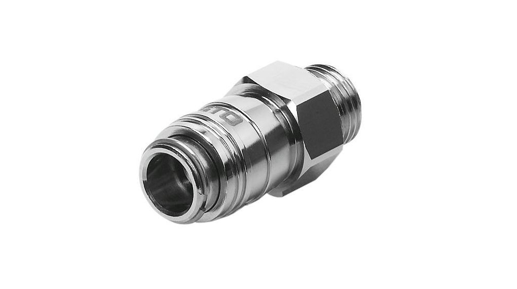 Festo Brass Male Pneumatic Quick Connect Coupling, G 1/8 Male Threaded