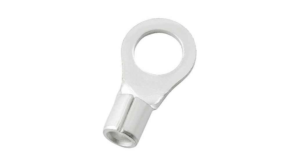 Uninsulated Ring Terminal, 5.3mm Stud Size, 1.5mm² to 2.5mm² Wire Size, 100 ST