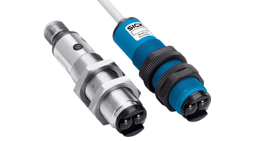 SICK Retroreflective Photoelectric Sensor, Barrel Sensor PNP 2ms 100mA LED IP67