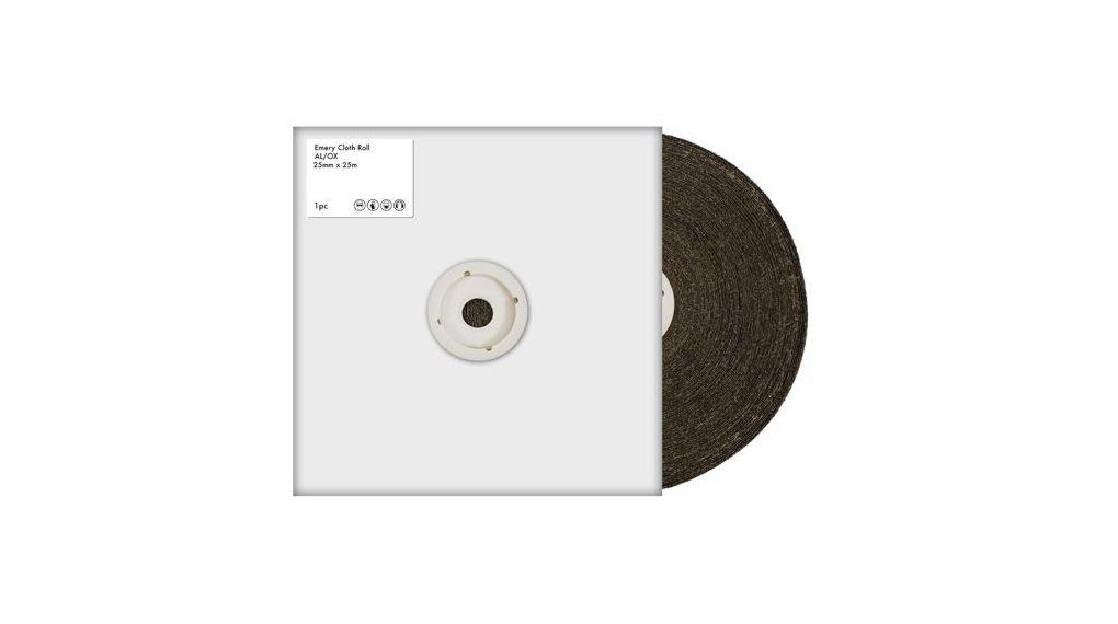 80 Grit Medium Sandpaper Roll, 25m x 25mm