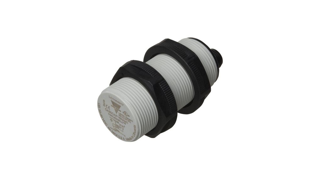 Carlo Gavazzi Capacitive Threaded Barrel Proximity Sensor, M30, 16 mm Detection, PNP NO+NC, 10 → 40 V dc 40V IP68 / IP67 / IP69K