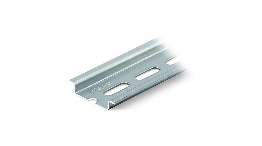 WAGO Steel DIN Rail, C Compatible, 2000mm x 35mm x 8mm