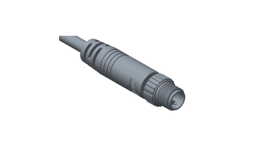 Circular Connector, 3 Contacts, M8 Connector, Plug, Male, IP67, Prise, 3 Contacts, 3A, 60V, IP67