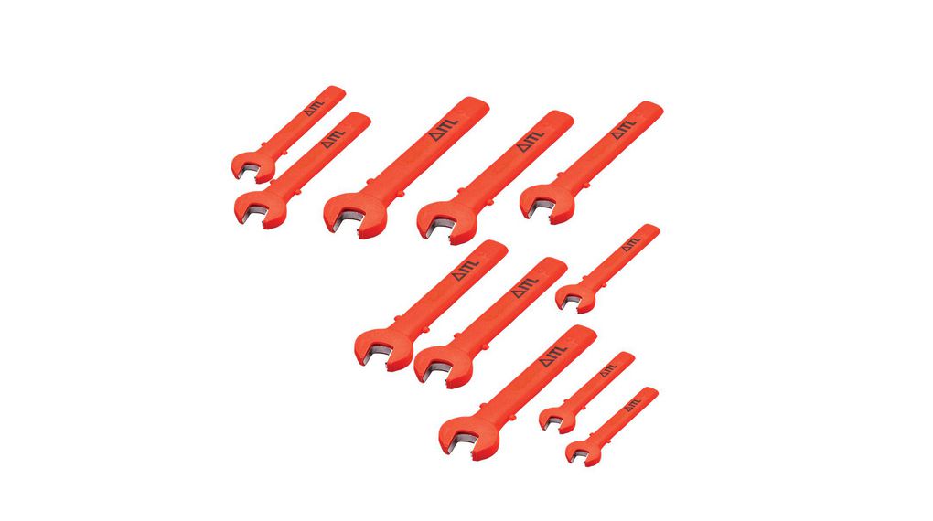 ITL Insulated Tools Ltd 11-Piece Open Ended Spanner Set, VDE/1000V