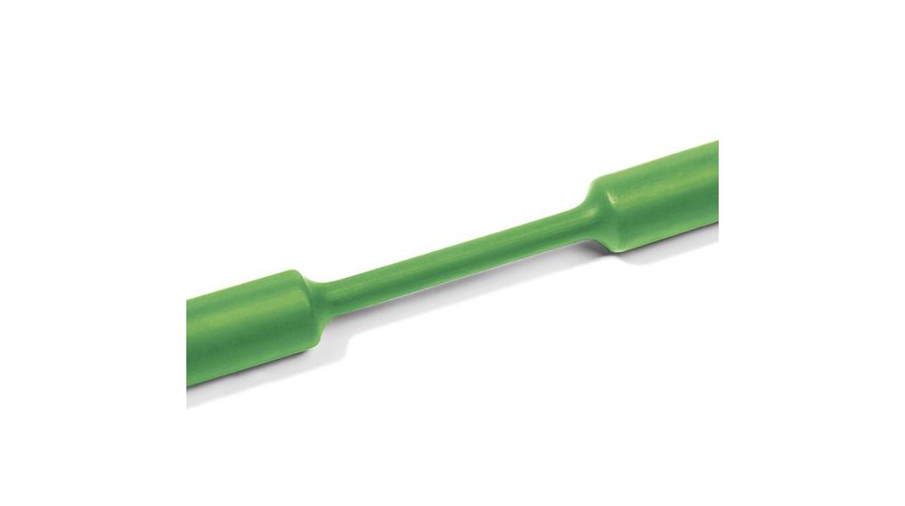 Heat Shrink Tubing, Green 6 mm Sleeve Dia. x 30m Length 3:1 Ratio, 333 Series, 2 ... 6mm, Vert, Bobine de 30 mètres