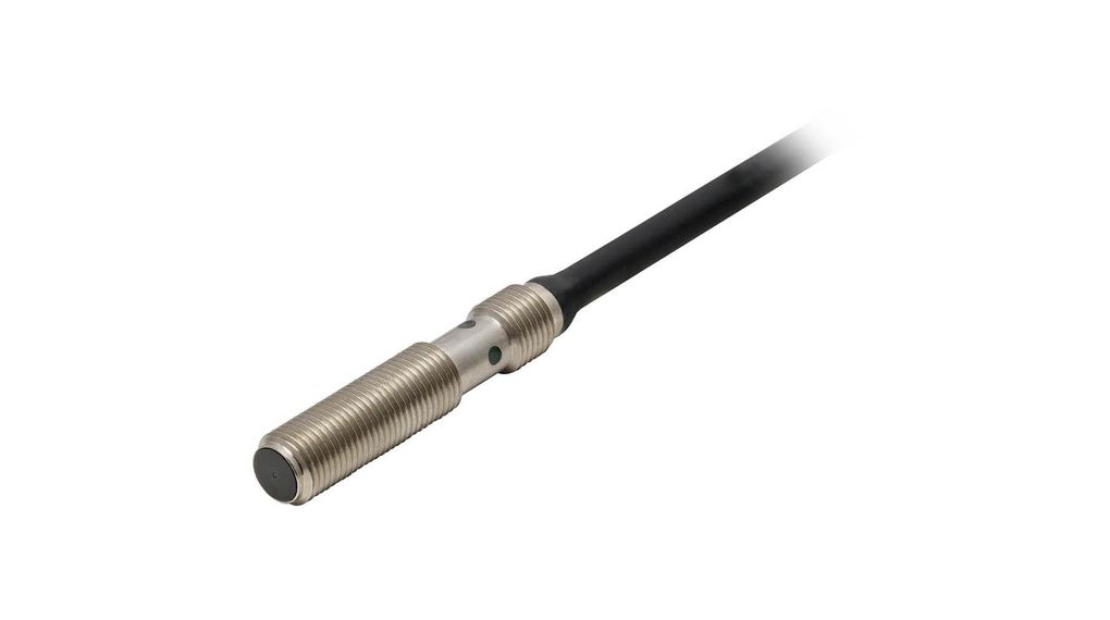 Omron Inductive Threaded Barrel Proximity Sensor, M5, 1.2 mm Detection, PNP NO, 10 → 30 V dc