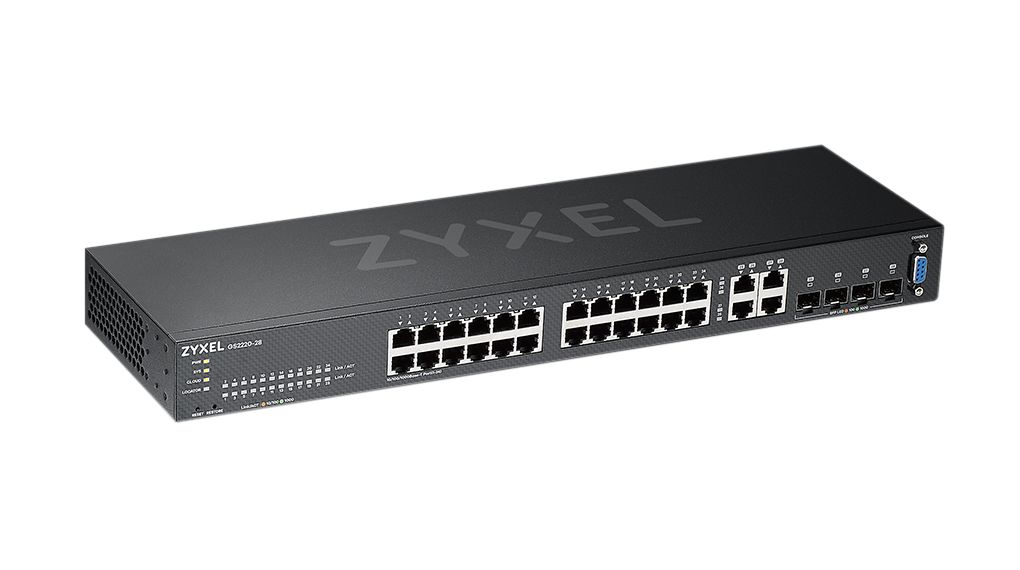 Ethernet Switch, RJ45 Ports 28, SFP Ports 4, 1Gbps, Layer 2 Managed