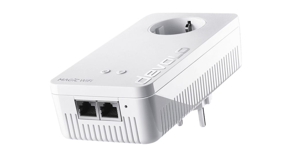 Powerline Magic 2 WiFi Next Extension Adapter 2x 10/100/1000 2.4Gbps DE Type F (CEE 7/4) Plug / DE/FR Type F/E (CEE 7/7) Plug / CH Type J (T12) Plug / UK Type G (BS1363) Plug