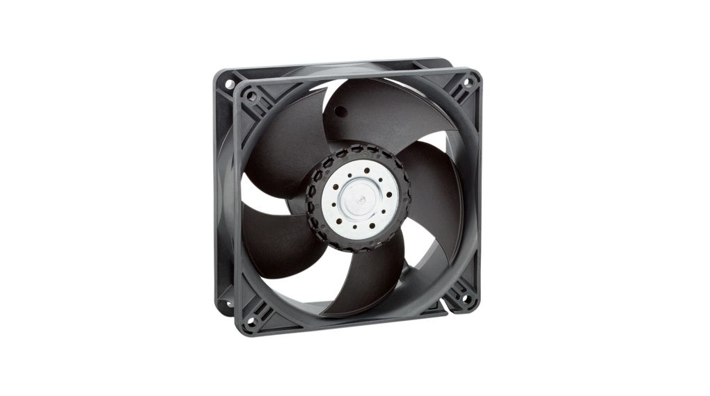 Axiální ventilátor DC Kulový 119x119x38mm 48V 4300min-1 240m³/h 2kolíkový splétaný vodič