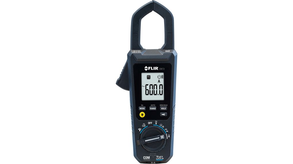Current Clamp Meter, TRMS AC, 6kOhm, 60kHz, LCD