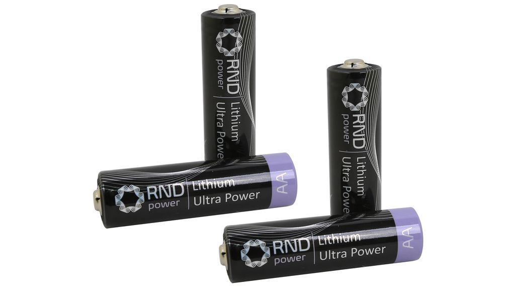 Primary Battery, Lithium, AA, 1.5V, Ultra Power, Pack of 4 pieces