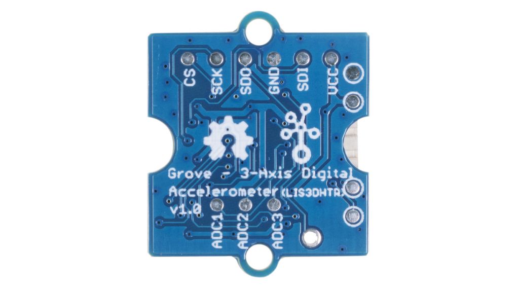 Accéléromètre Numérique Grove 3 Axes LIS3DHTR - Compatible I2C/SPI/ADC - Plage ±2g à ±16g - Alim 3.3V/5V - 9