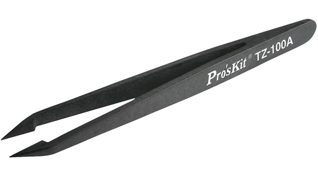Precision Tweezers, Sharp, Plastic 115mm