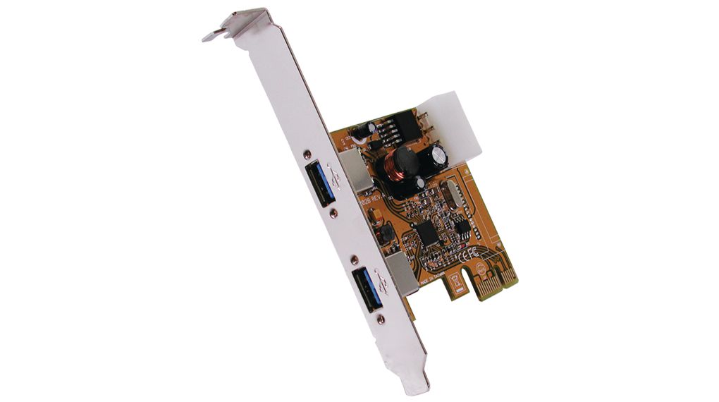 Grensesnittkort, PCI-E x1, 2x USB-A, USB 3.0