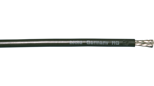 Coaxiale kabel, RG RG-11 PVC 10.3mm 75Ohm Vertind koper Zwart 100m