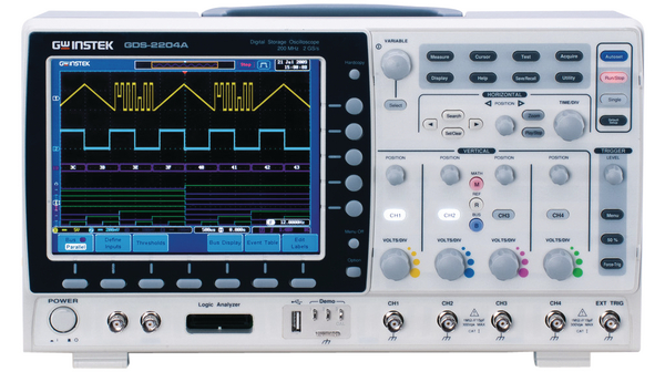 Oscilloscope GDS-2000A DSO 4x 200MHz 2GSPS USB / RS232 / GPIB / LAN