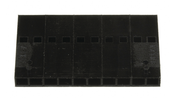 Gehäuse, Buchse, Raster - 2.54 mm, Pole - 10, Reihen - 1, Polyphenylenoxid