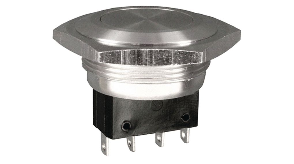 Pushbutton Switch, Vandal Proof Momentary Function 5 A 250 VAC 1NO + 1NC IP40