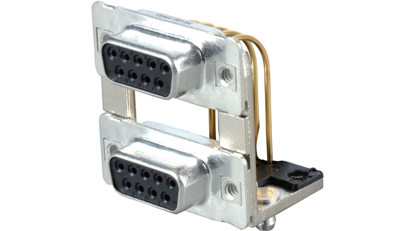D-Sub Dual Connector, DE-9, 7.5A