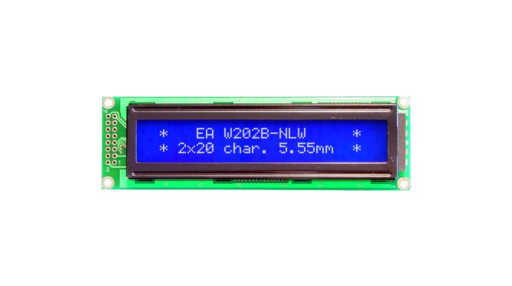 Bodový maticový LCD displej 5.55 mm 2 x 20
