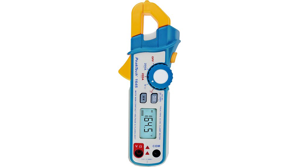 Current Clamp Meter, TRMS, 1kOhm, LCD