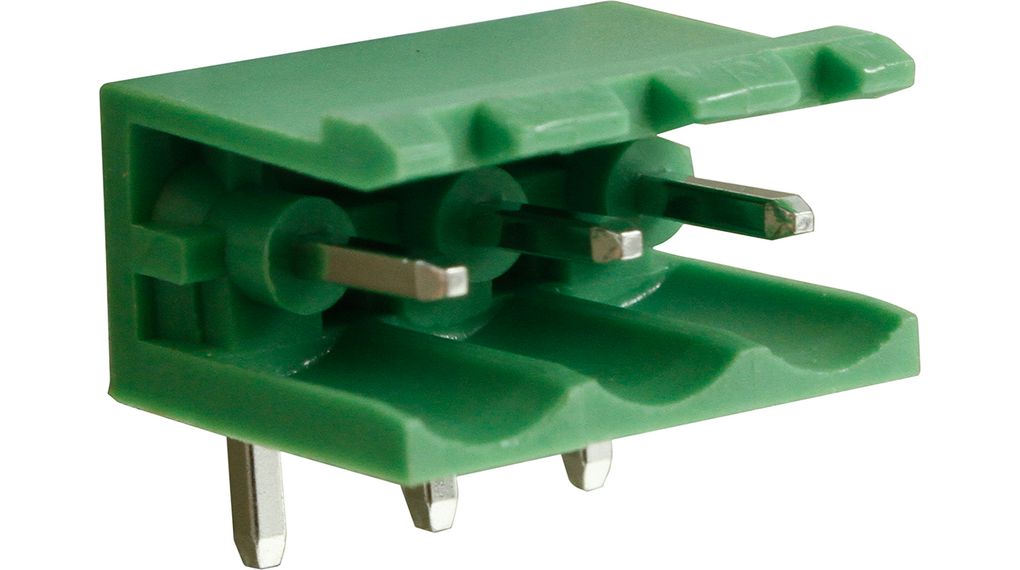 Pluggable Terminal Block, Right Angle, 5.08mm Pitch, 3 Poles