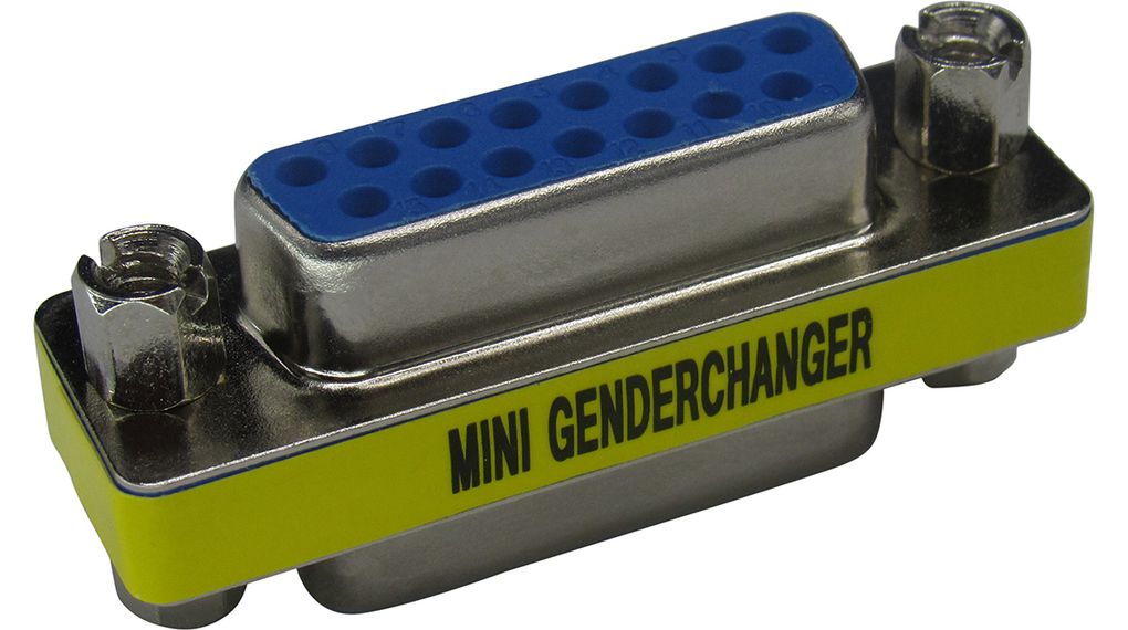 D-Sub Gender Changer, D-Sub 15-Pin Socket - D-Sub 15-Pin Socket