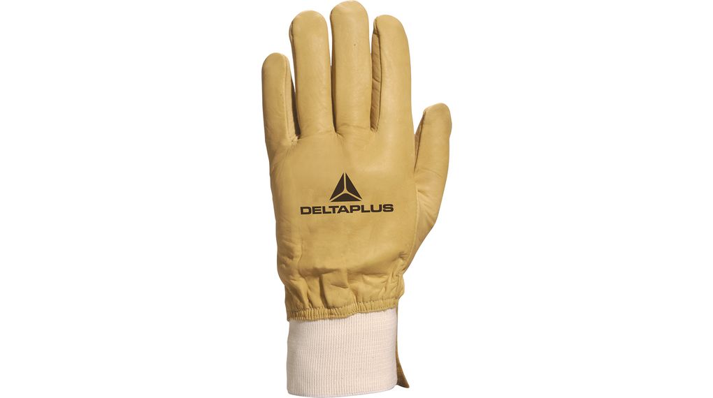 Protective Gloves, Lær, Hanskestørrelse 9, Gul
