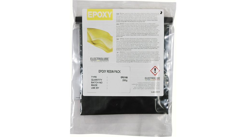 Black Epoxy Resin, Packet, Liquid, 250g, Black / Amber