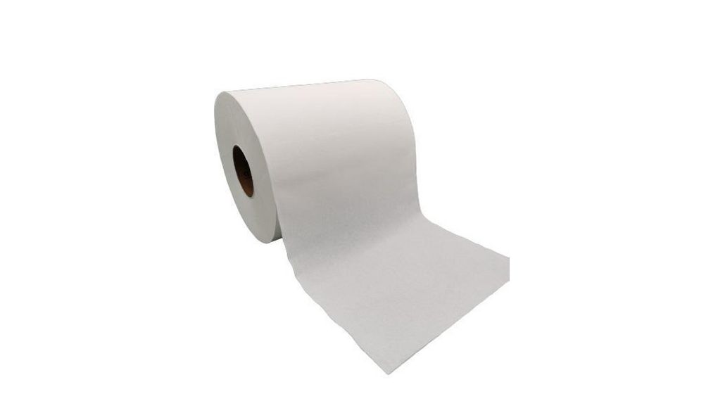 Wiping Paper Roll, 220 x 380mm, Cellulose, White, Reel of 500 pieces