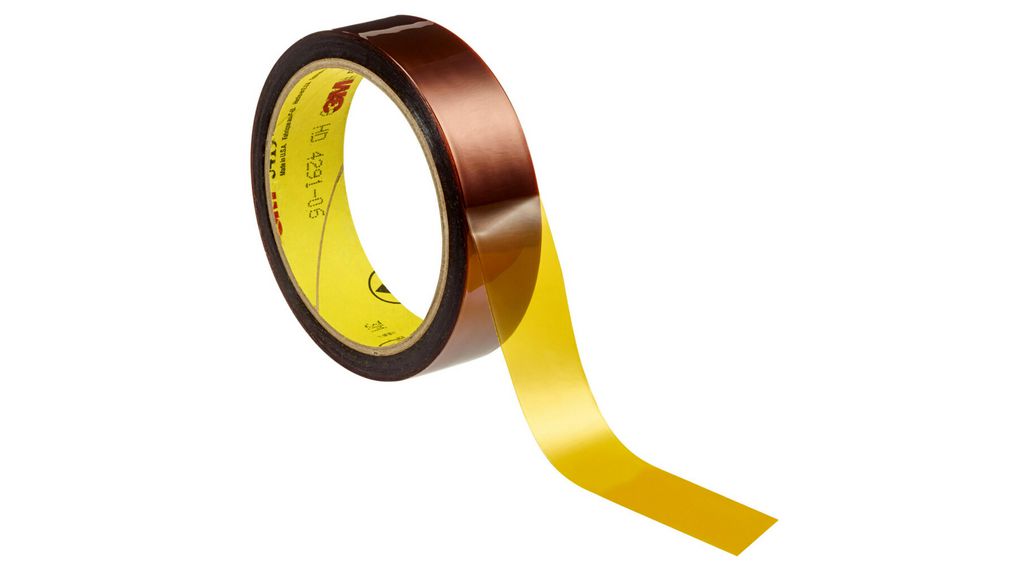 Polyimid-Folienband, 6.3mm x 33m, Gold, 2.2N/cm
