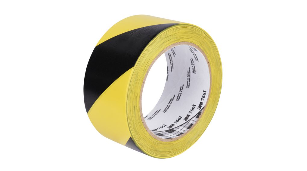 Hazard Warning Tape 766i 50mm x 33m Black / Yellow